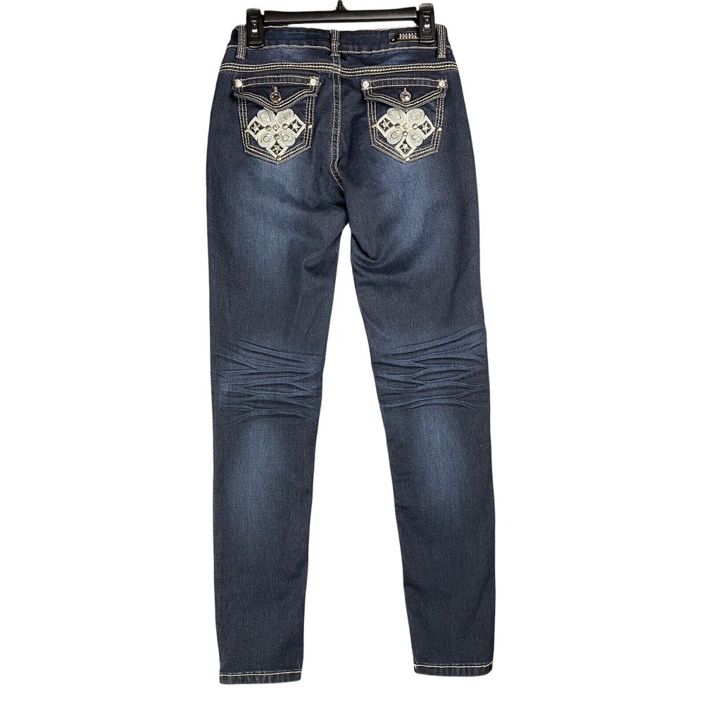 ViVi Diva Jeans Juniors 9 Skinny‎ Low Rise Studded Rhinestone Stretch Pockets
